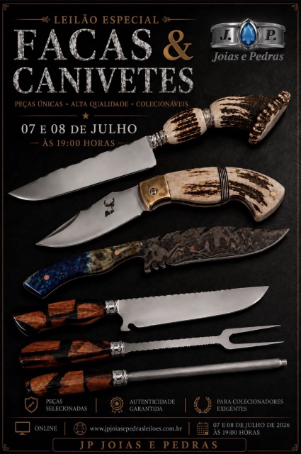 LEILÃO ESPECIAL DE FACAS E CANIVETES