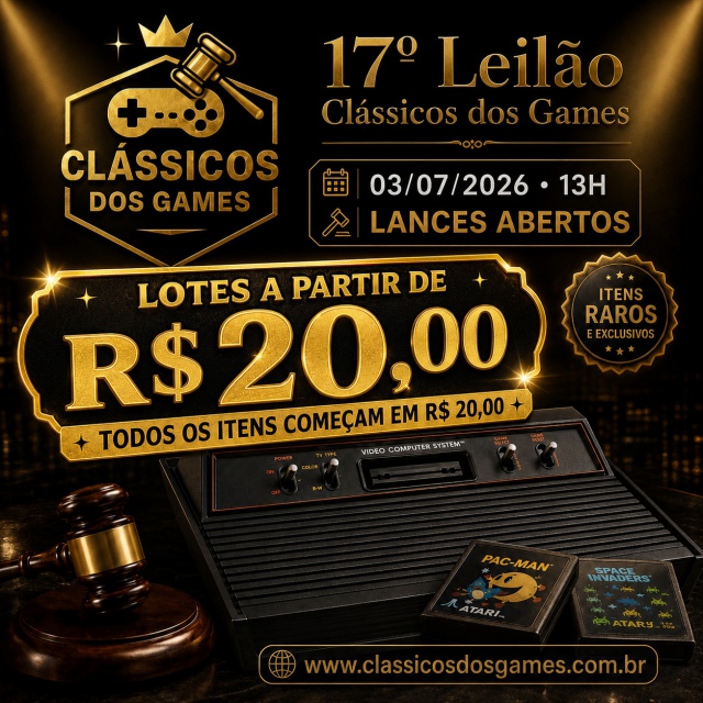 17º Leilão Clássicos dos Games - 03/07/2026 13h