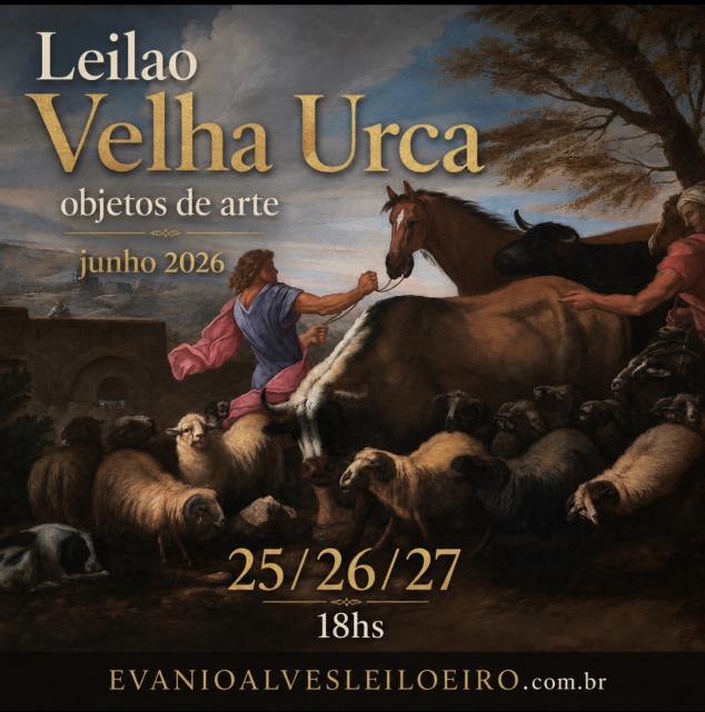 LEILÃO VELHA URCA, OBJETOS DE ARTE, JUNHO 2026