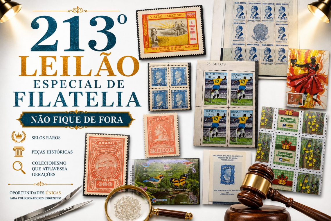 213º LEILÃO ESPECIAL DE FILATELIA