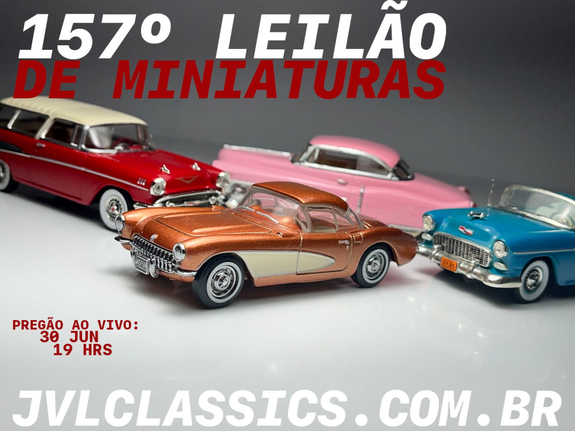 157º Leilão de Miniaturas JVL Classics - 1/43 Classic & Sport Cars