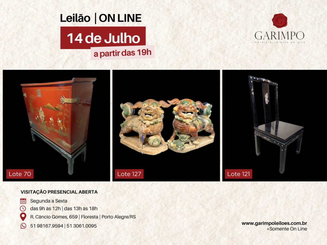 LEILÃO DE ARTE E ANTIGUIDADES - Porto Alegre (RS)