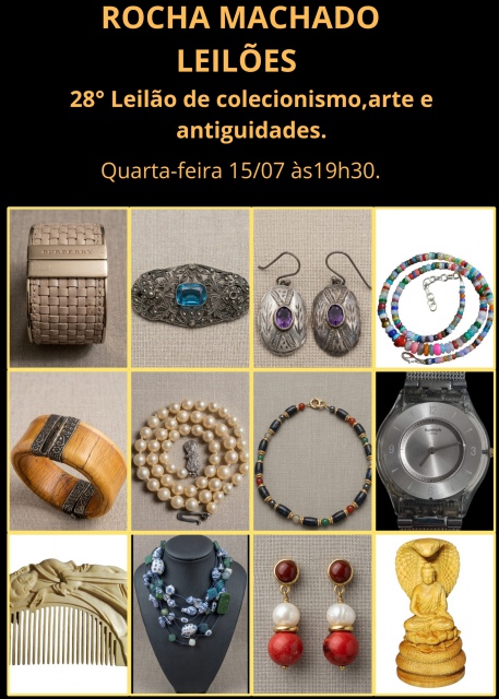 28º LEILÃO DE COLECIONISMO, ARTE E ANTIGUIDADES ROCHA MACHADO LEILÕES