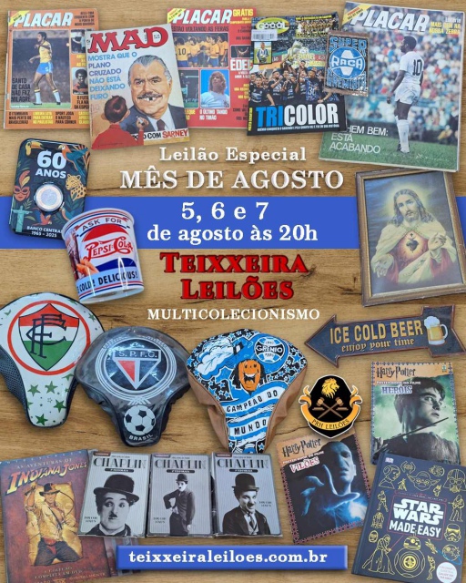 LEILÃO ESPECIAL  DE AGOSTO - MULTICOLECIONISMO