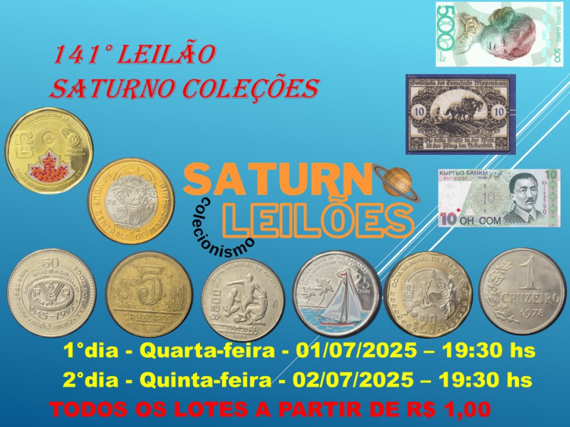 141º LEILÃO SATURNO LEILÕES