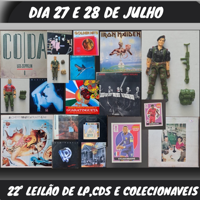 GARIMPO MUSICAL! 22º LEILÃO DE LPS E CDS