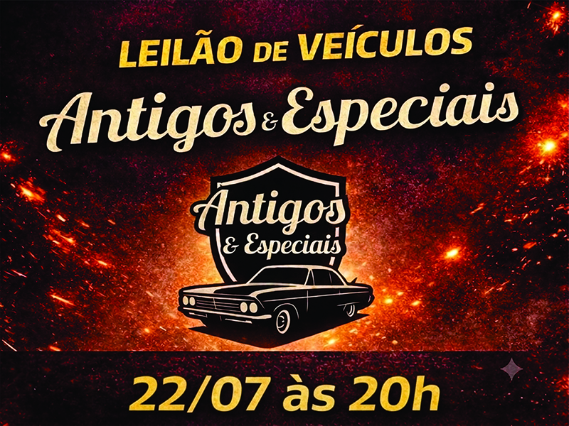 LEILÃO DE VEÍCULOS ANTIGOS E ESPECIAIS