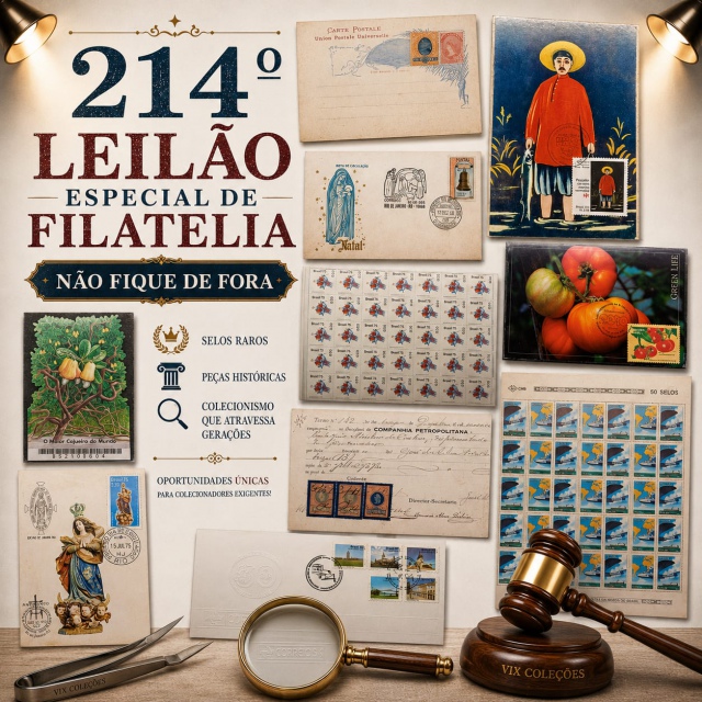 214º LEILÃO ESPECIAL DE FILATELIA