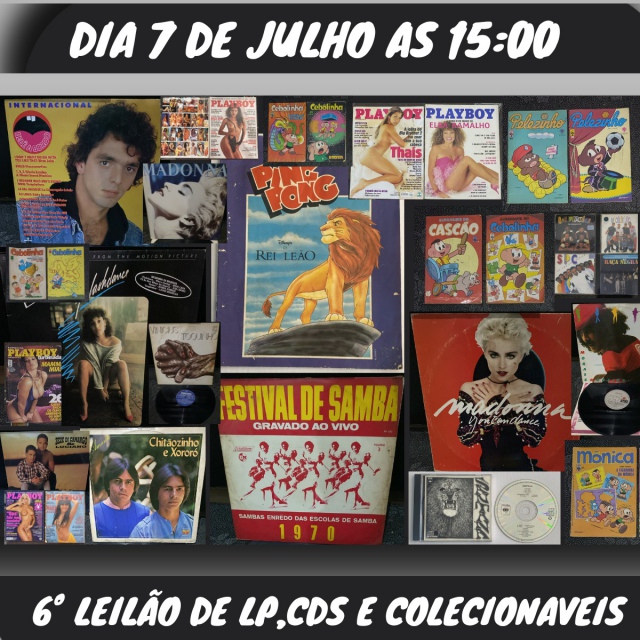 6º LEILÃO DE LPS, CDS E COLECIONAVEIS!