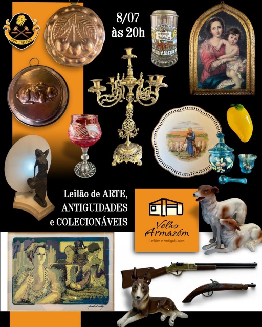 LEILÃO DE ARTE, ANTIGUIDADES E COLECIONÁVEIS