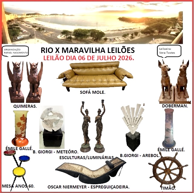 RIO X MARAVILHA LEILÕES - LEILÃO DE ARTE E ANTIGUIDADES JULHO 2026