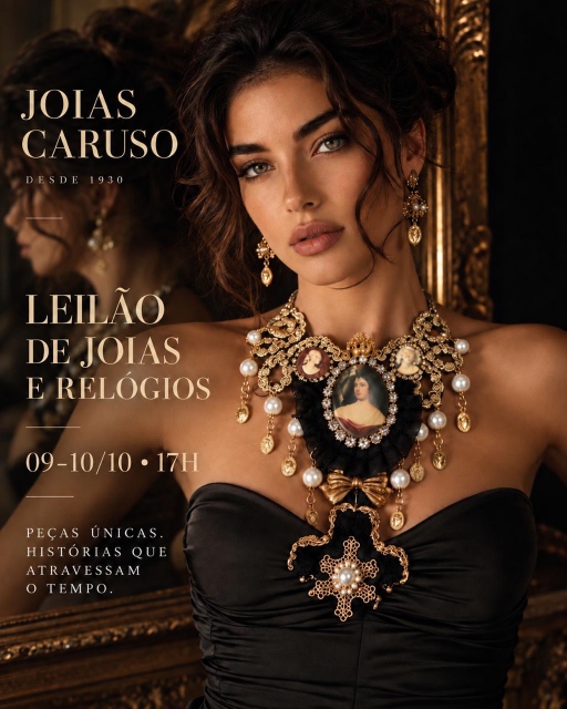 157º LEILÃO JOIAS CARUSO - JOIAS EM OURO 18 K E RELOGIOS E CANETAS  (GOLD )