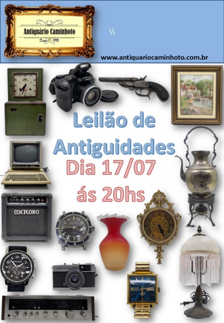 59º  LEILÃO ANTIQUARIO CAMINHOTO