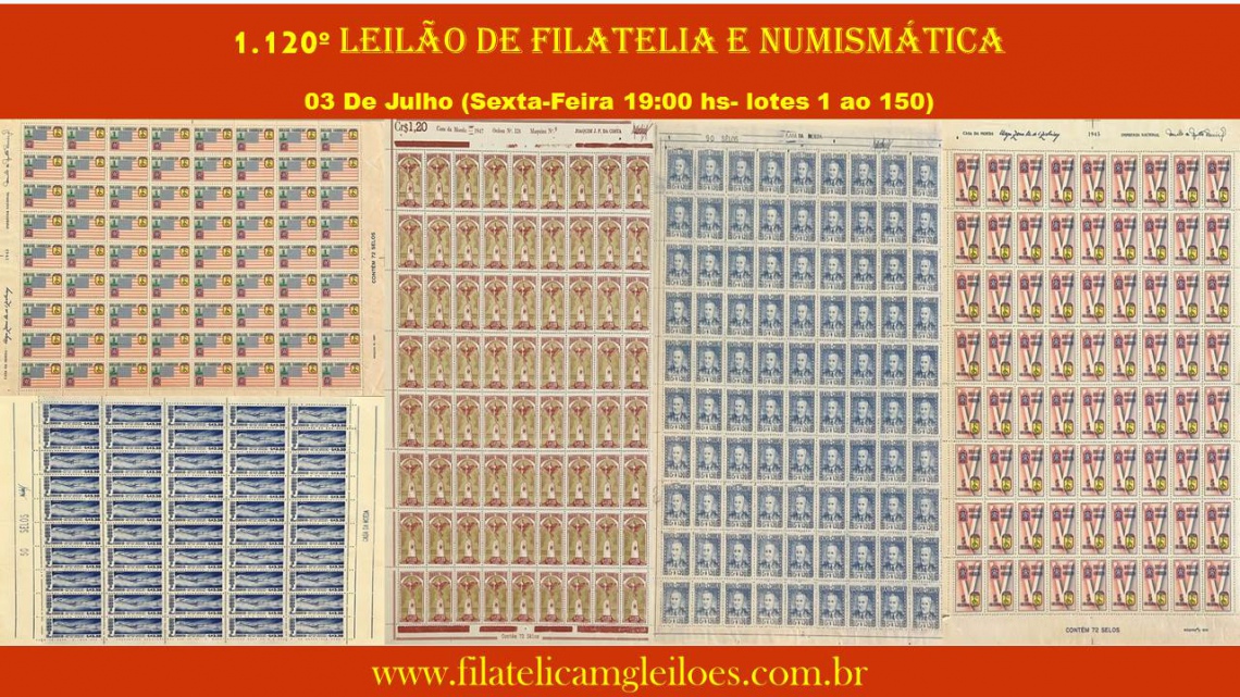 1.120º Leilão de Filatelia e Numismática