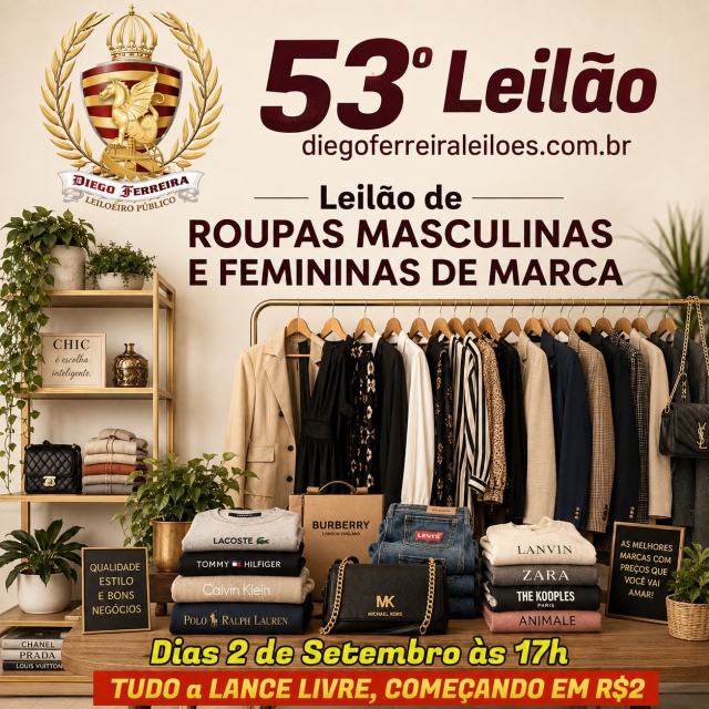 53º Leiläo Diego Ferreira Roupas de Marca  Importadas e variadas.