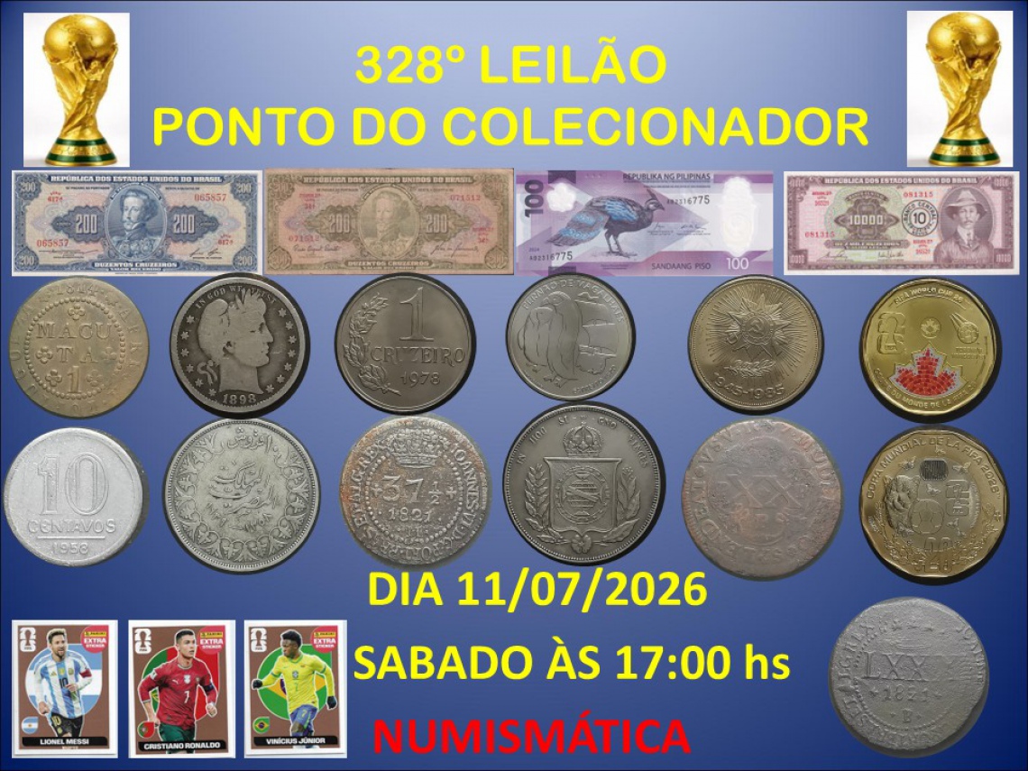 328º LEILÃO PONTO DO COLECIONADOR