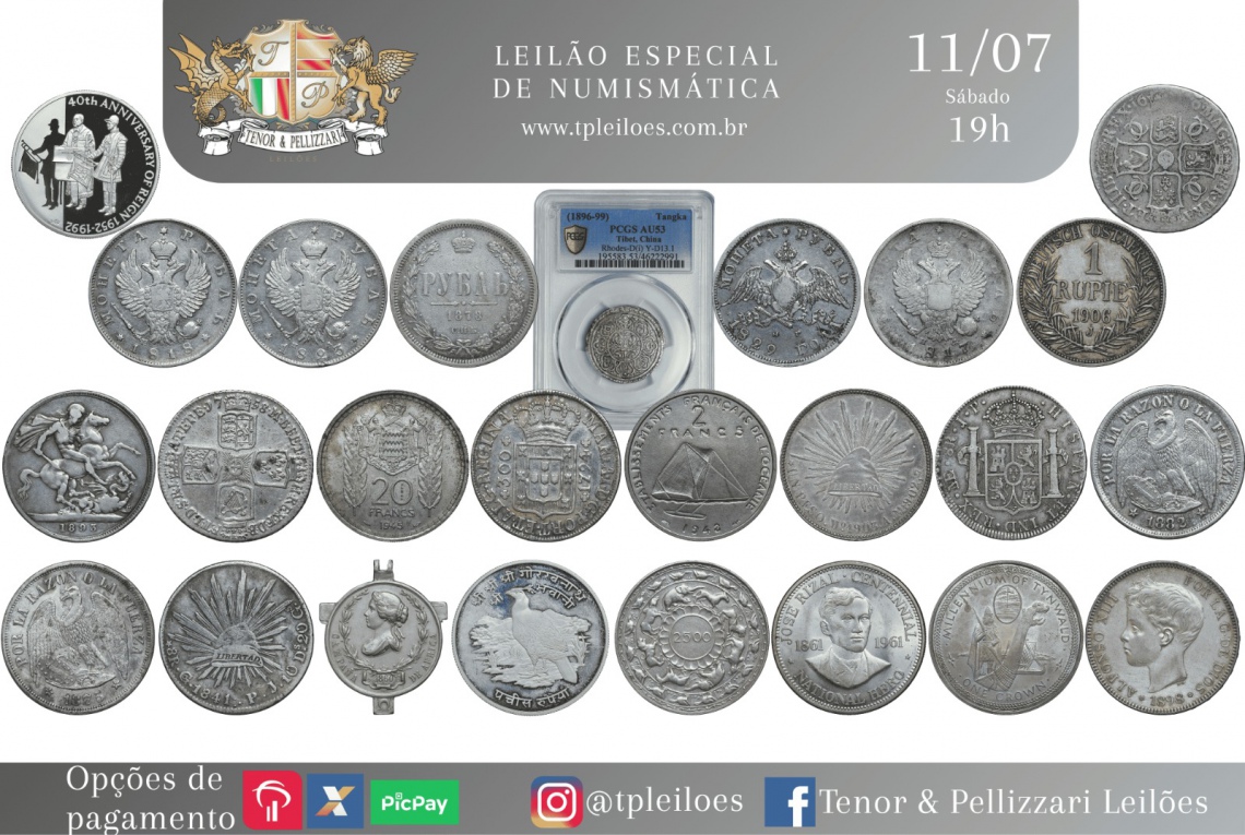 LEILÃO ESPECIAL DE NUMISMÁTICA