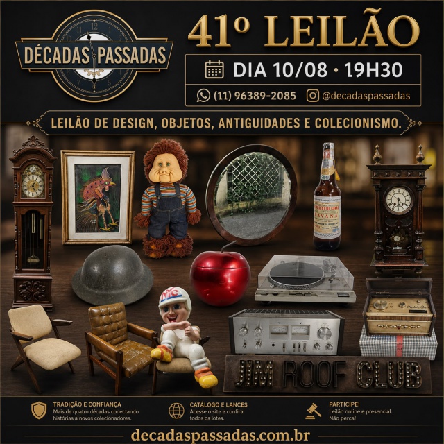 41º Leilão de Design, Objetos, Antiguidades e Colecionismo