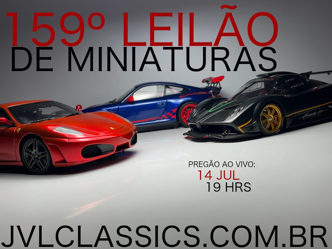 159º Leilão de Miniaturas JVL Classics - Sport & Race Cars 1/18