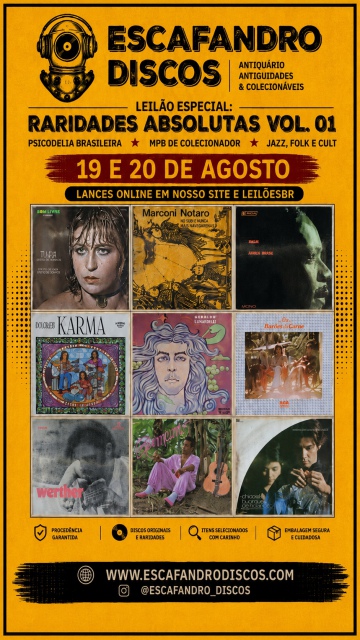 Escafandro Discos - Antiguidades e Colecionáveis - Guarulhos - SP