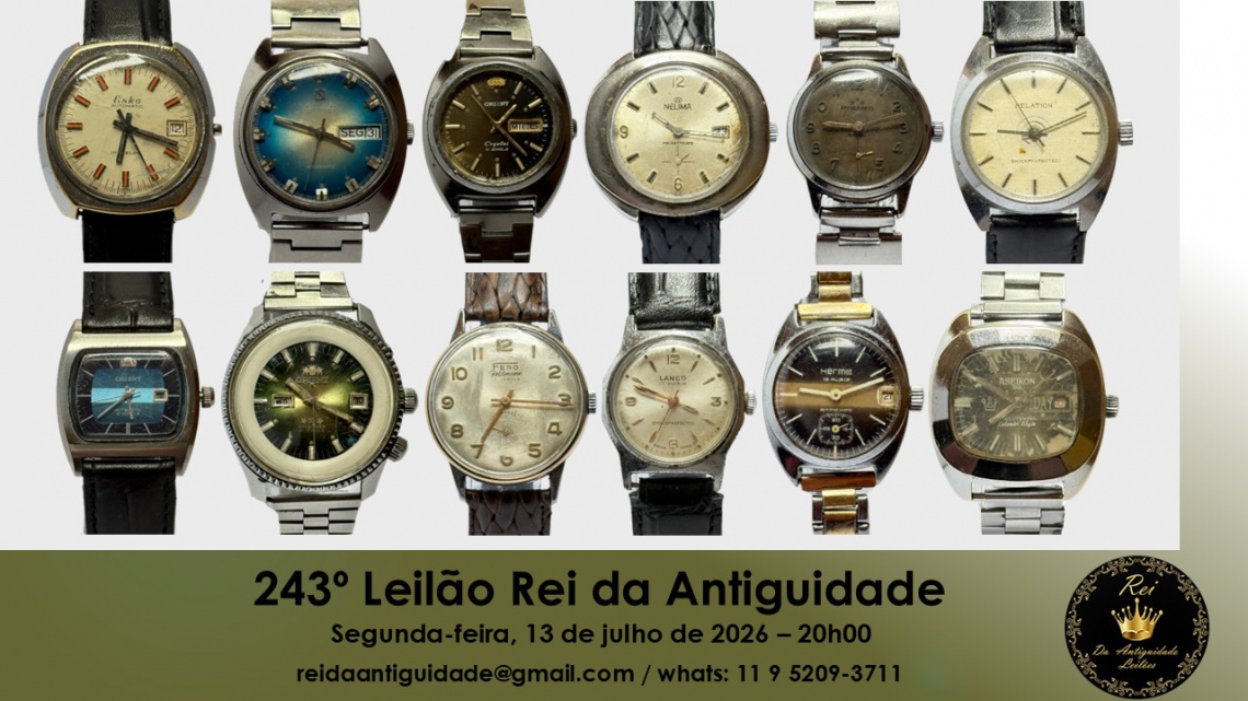 243º Leilão Rei da Antiguidade
