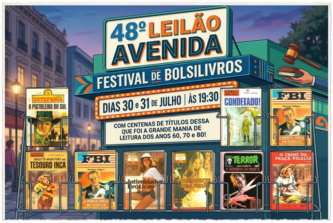 48º Leilão AVENIDA - Festival de Bolsilivros