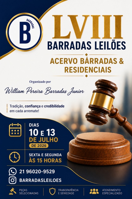LVIII - Barradas Leilões - Acervo Barradas & Residenciais