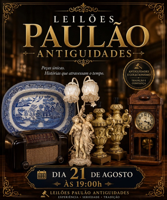 LEILÃO DE ARTE E ANTIGUIDADES - AGOSTO 2026