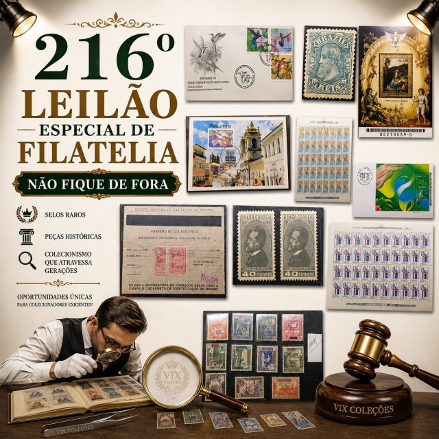 216º LEILÃO ESPECIAL DE FILATELIA