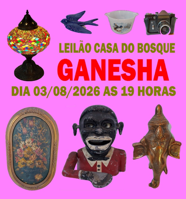 LEILÃO CASA DO BOSQUE,OBJETOS ANTIGO GANESHA
