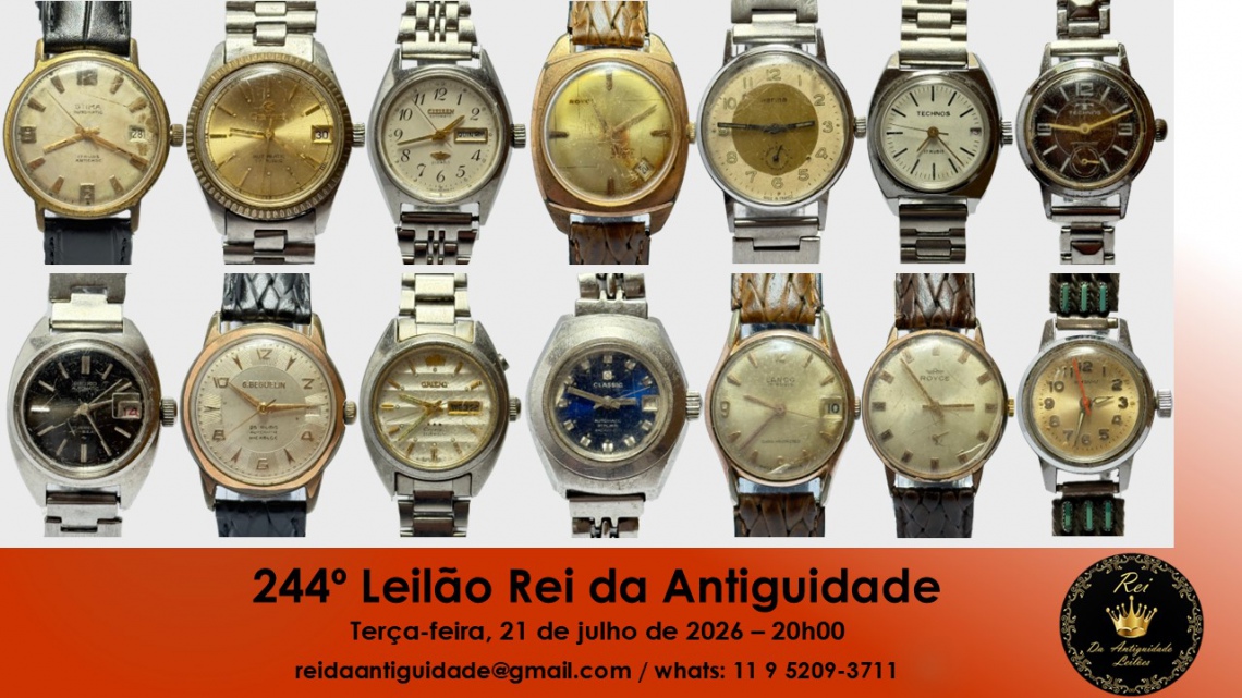 244º Leilão Rei da Antiguidade