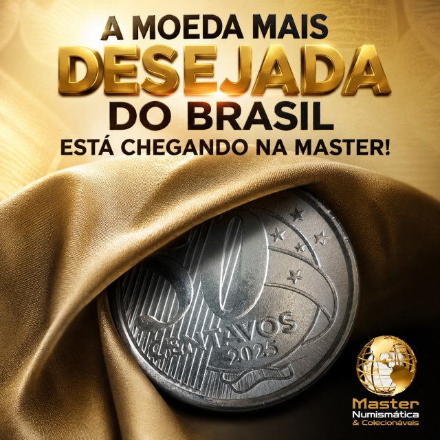 110º LEILÃO MASTER - EXTRA - MOEDAS DO REAL - TODA A SÉRIE 2025
