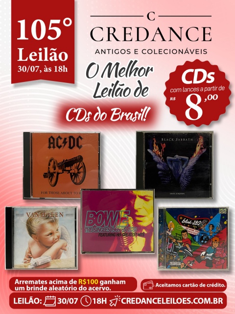105º Leilão Credance Antigos e Colecionáveis: O MELHOR LEILÃO DE CDs DO BRASIL