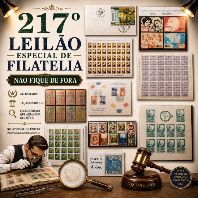 217º LEILÃO ESPECIAL DE FILATELIA
