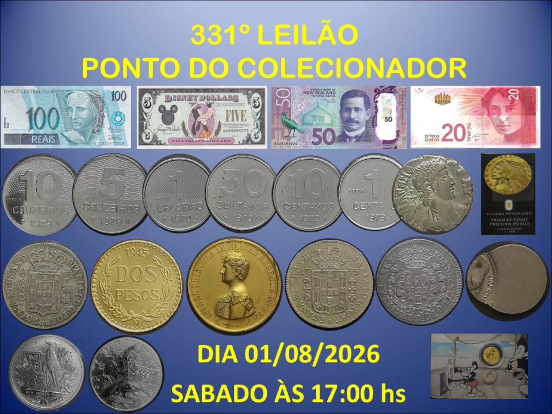 331º LEILÃO PONTO DO COLECIONADOR