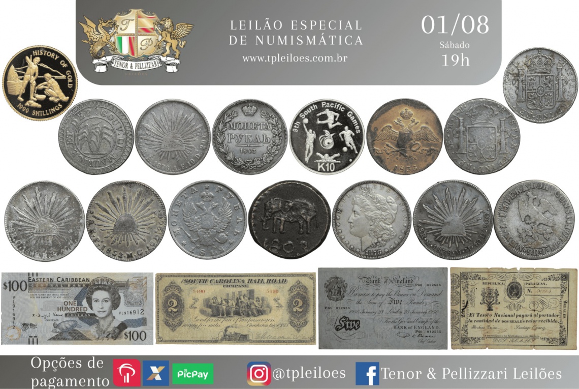 LEILÃO ESPECIAL DE NUMISMÁTICA