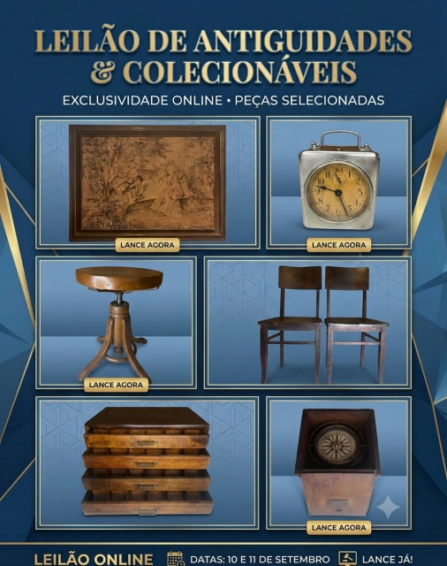 LEILÃO DE ARTE, ANTIGUIDADES E COLECIONISMO
