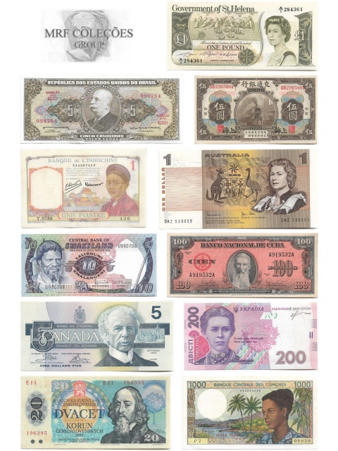 LEILÃO ESPECIAL DE CÉDULAS DOS 5 CONTINENTES