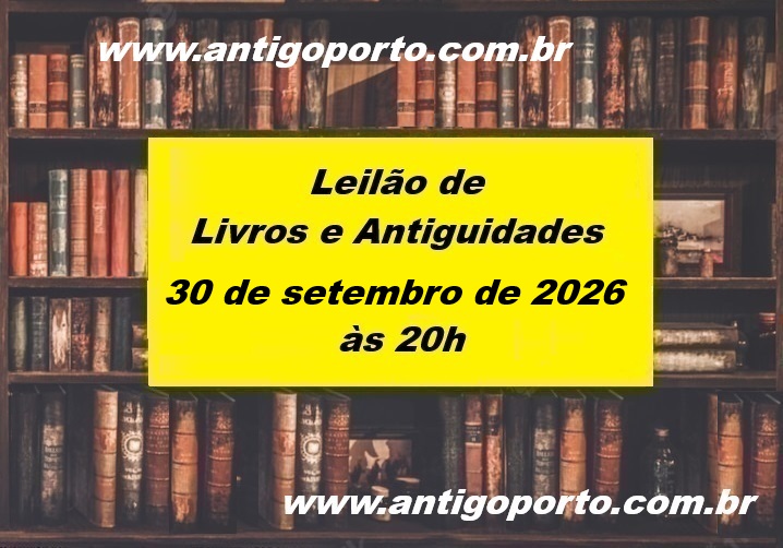 SETEMBRO/2026 - LEILÃO DE LIVROS ARTE E ANTIGUIDADES