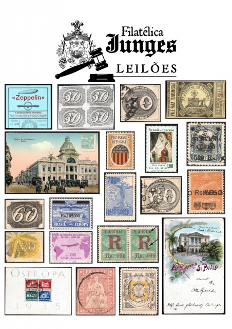 104º Leilão de Filatelia - Com Brasil e Estrangeiros