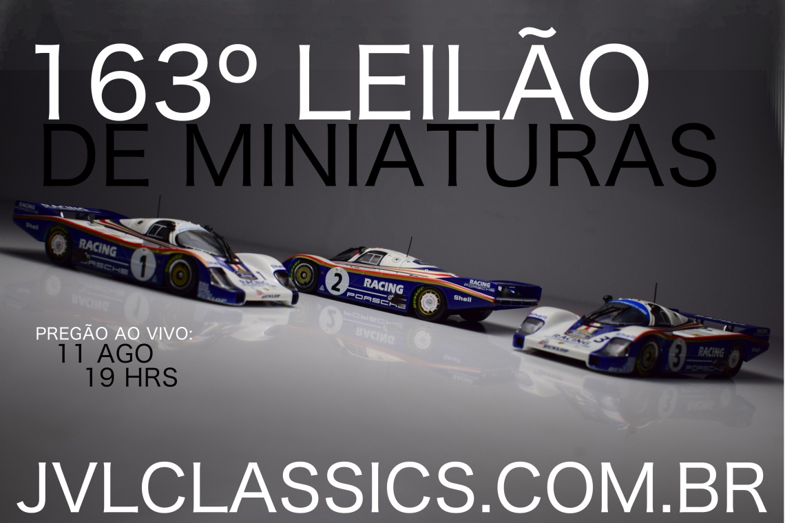 163º Leilão de Miniaturas JVL Classics - 1/43 Race & Sport Cars