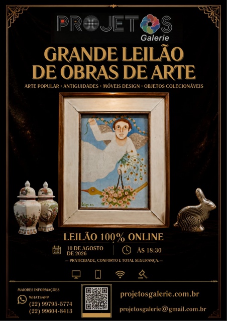 GRANDE LEILÃO DE OBRAS DE ARTES, DESIGN & ANTIGUIDADES