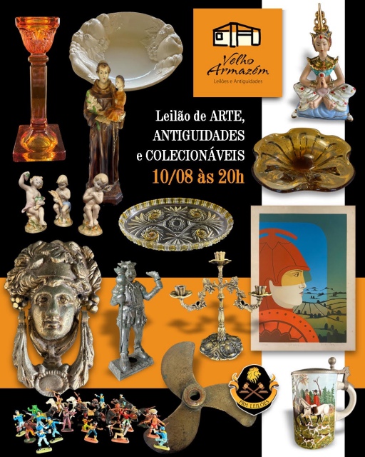 LEILÃO DE ARTE, ANTIGUIDADES E COLECIONÁVEIS