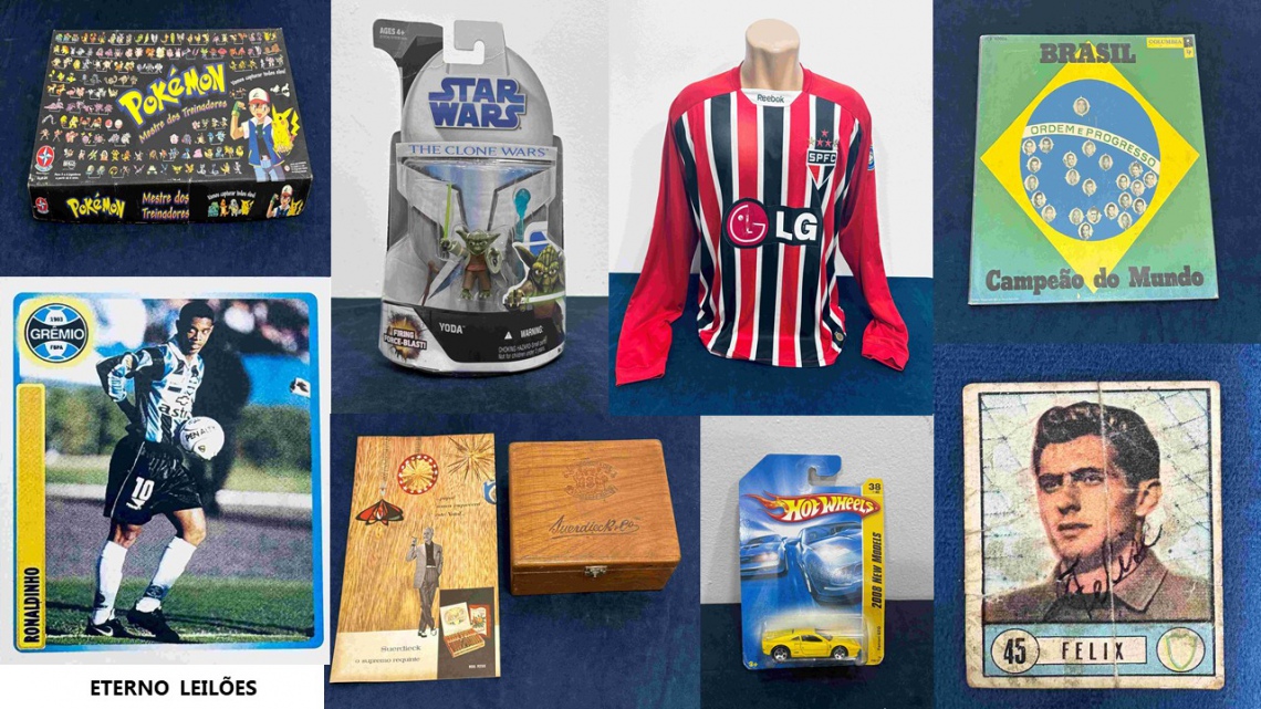 LEILÃO DE FUTEBOL, BRINQUEDOS E COLECIONISMO