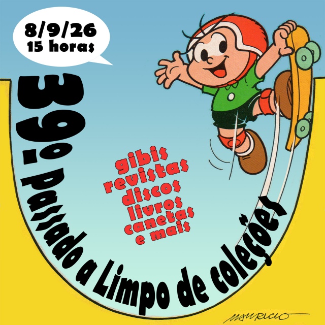 39º PASSADO A LIMPO DE COLECIONISMO - GIBIS, REVISTAS DE MÚSICA, DISCOS, LIVROS, CANETAS E MAIS