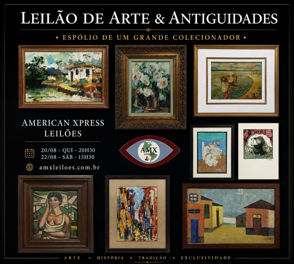 LEILÃO DE ARTE - ESPÓLIO DE UM GRANDE COLECIONADOR -