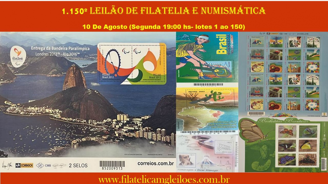 1.150º Leilão de Filatelia e Numismática