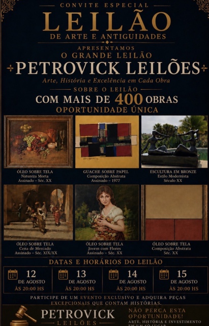 LEILÃO DE ARTE E ANTIGUIDADES