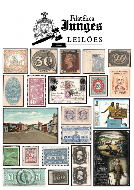 105º Leilão de Filatelia - Com Brasil e Estrangeiros
