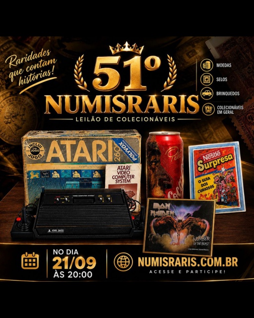 51º  LEILÃO NUMISRARIS DE COLECIONÁVEIS E ANTIGUIDADES